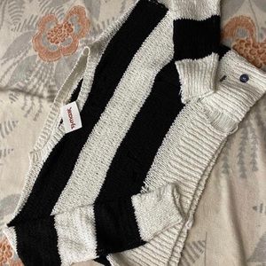 Cropped Distressed Sweater